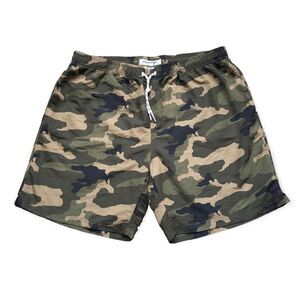🆕Maamgic Camouflage Men’s Green Board Shorts Swim Trunks